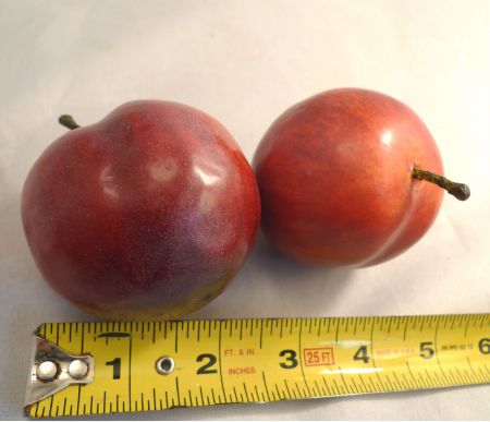 Artificial Plum Weighted Ripe Red